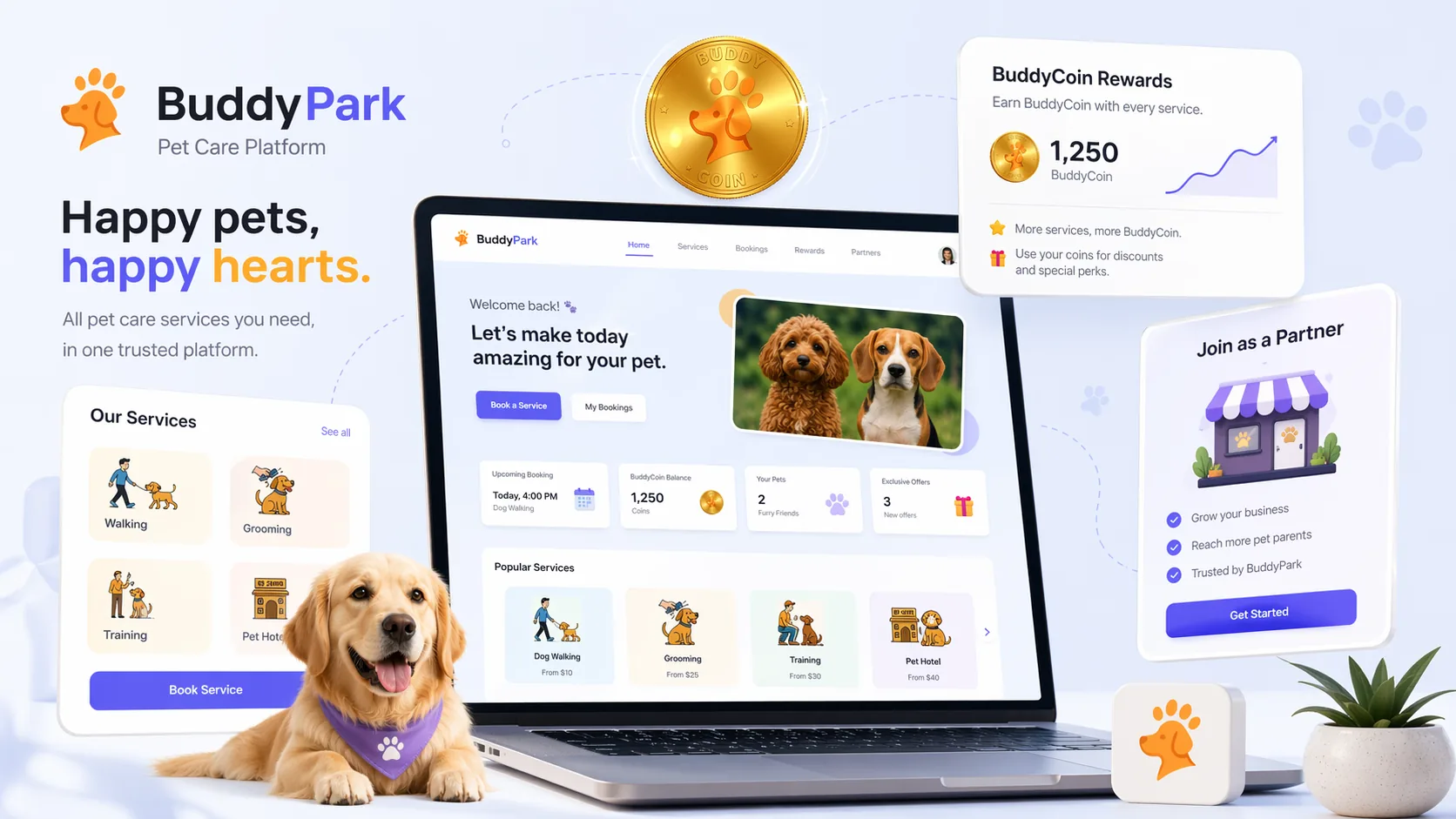 BuddyPark evcil heyvan platforması