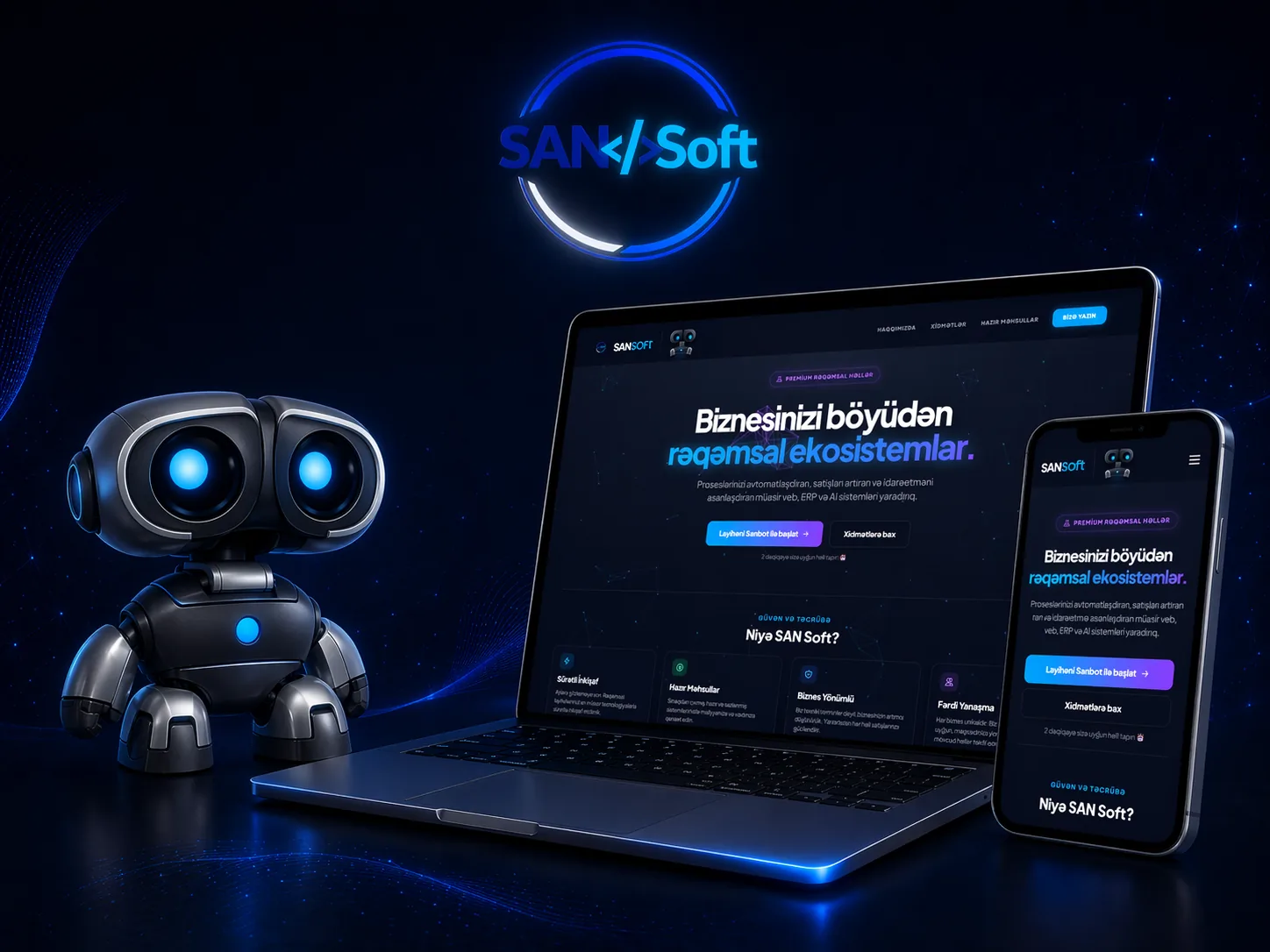 veb sayt hazırlanması xidməti SAN Soft